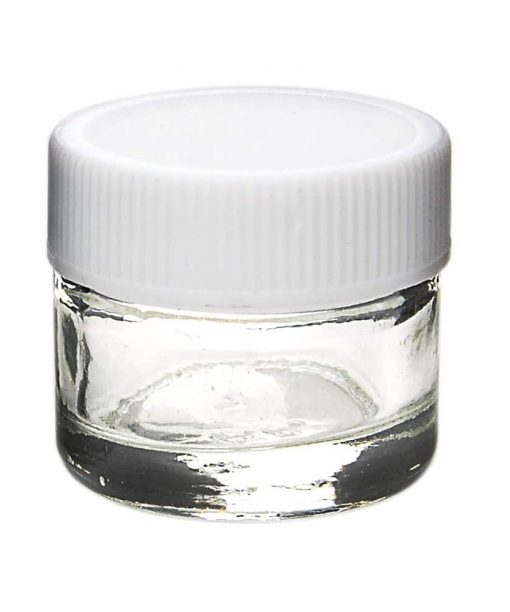 5ml Glass Screw Top Concentrate Containers (WhiteCap)