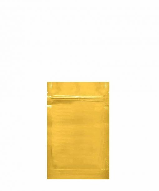 Gold Mylar Smell Proof Bags 1/8 oz