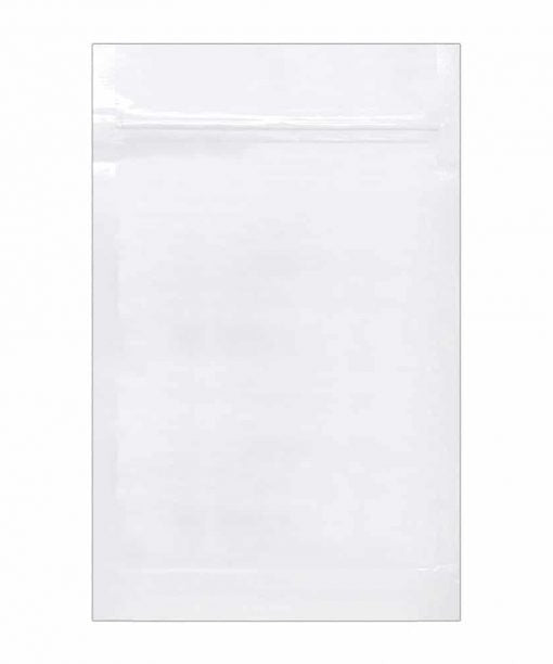 White Mylar Smell Proof Bags 1 Ounce